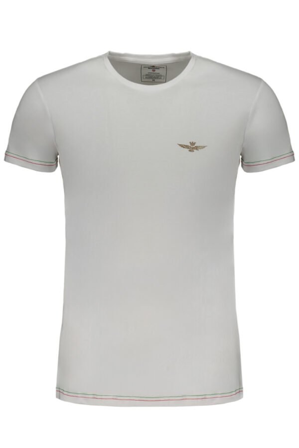 AERONAUTICA MILITARE MEN'S WHITE SHORT SLEEVE T-SHIRT