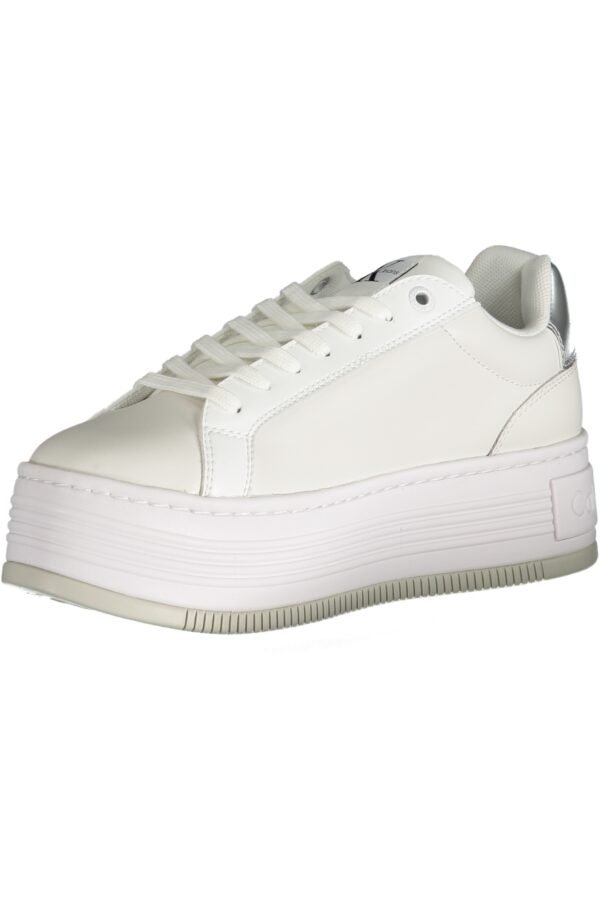CALVIN KLEIN WHITE WOMEN'S SPORTS SHOES - Image 3