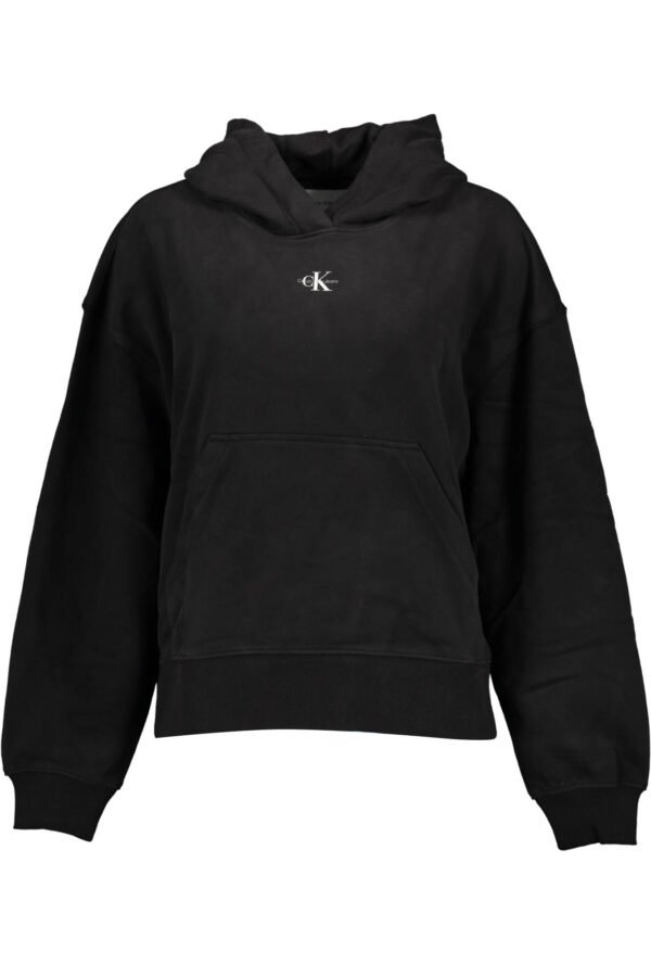CALVIN KLEIN SWEATSHIRT WITHOUT ZIP WOMAN BLACK
