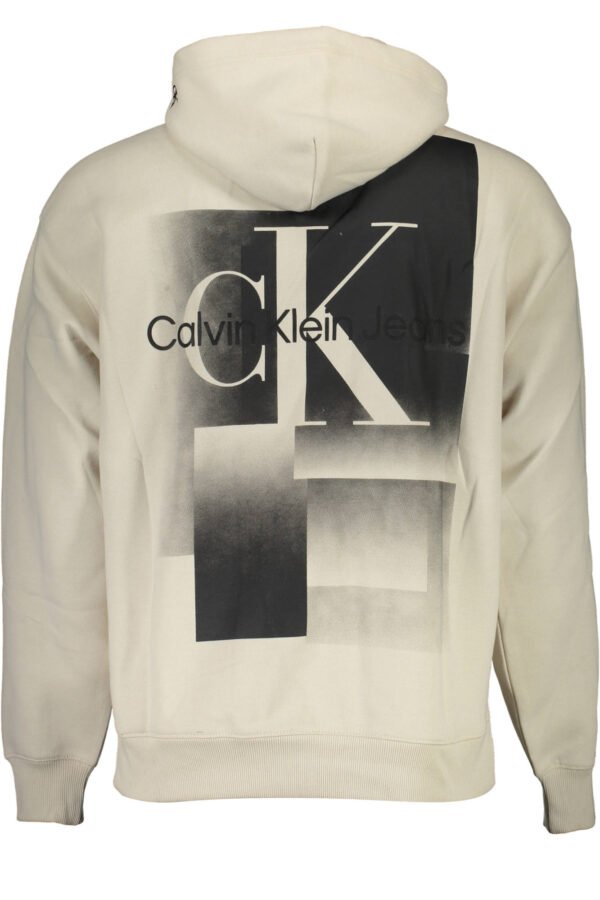 CALVIN KLEIN SWEATSHIRT WITHOUT ZIP MAN BEIGE - Image 2