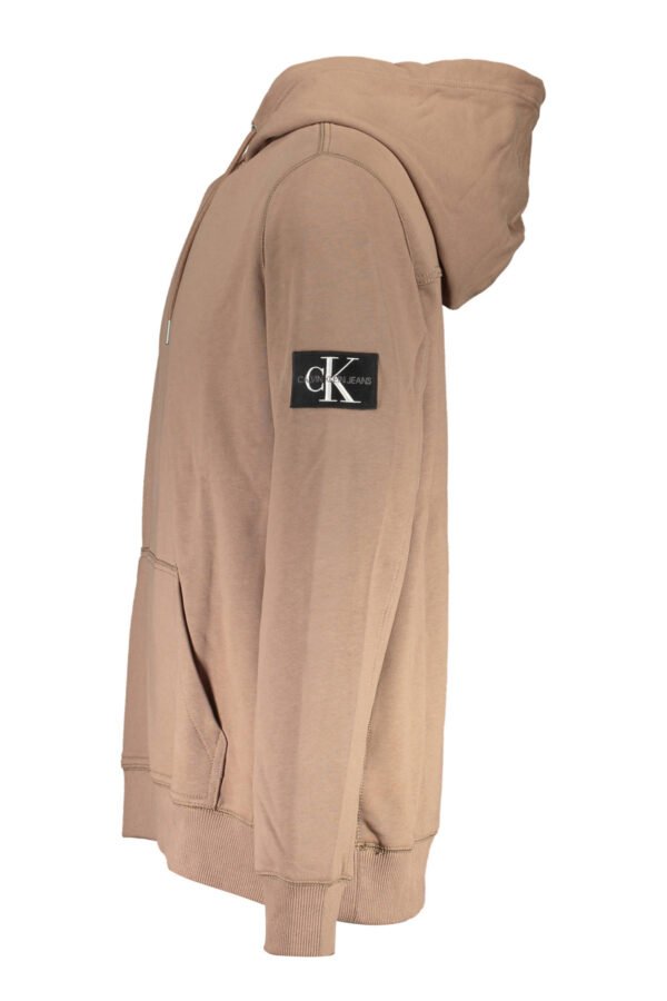 CALVIN KLEIN SWEATSHIRT WITHOUT ZIP MAN BROWN - Image 3