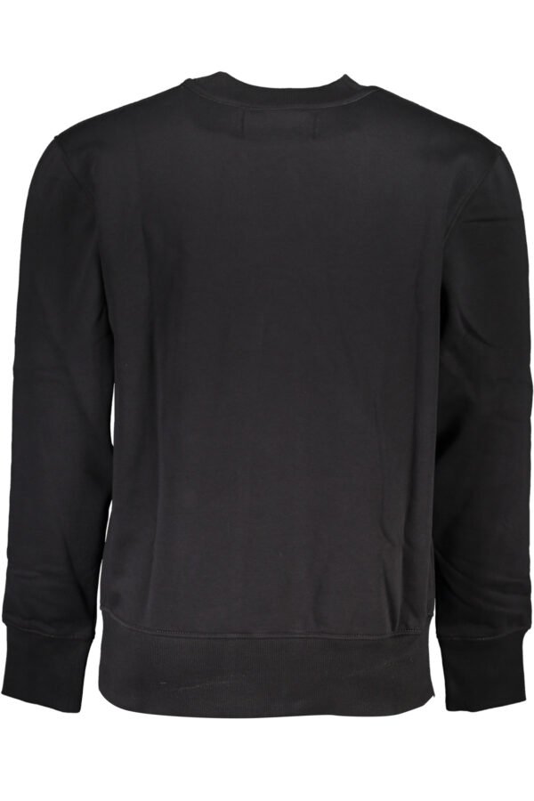 CALVIN KLEIN MEN'S BLACK ZIPLESS SWEATSHIRT - Image 2