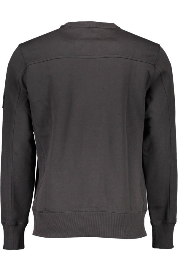 CALVIN KLEIN SWEATSHIRT WITHOUT ZIP MAN BLACK - Image 2