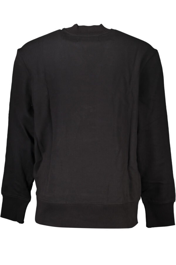 CALVIN KLEIN MEN'S BLACK ZIPLESS SWEATSHIRT - Image 2