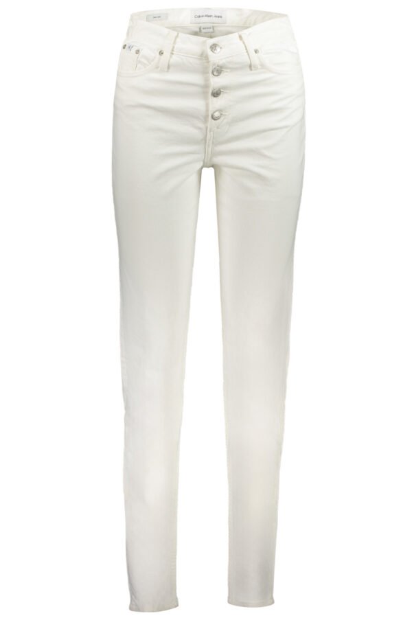 CALVIN KLEIN WOMEN'S DENIM JEANS WHITE