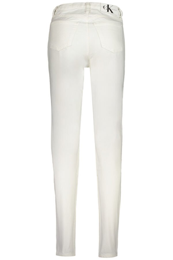 CALVIN KLEIN WOMEN'S DENIM JEANS WHITE - Image 2