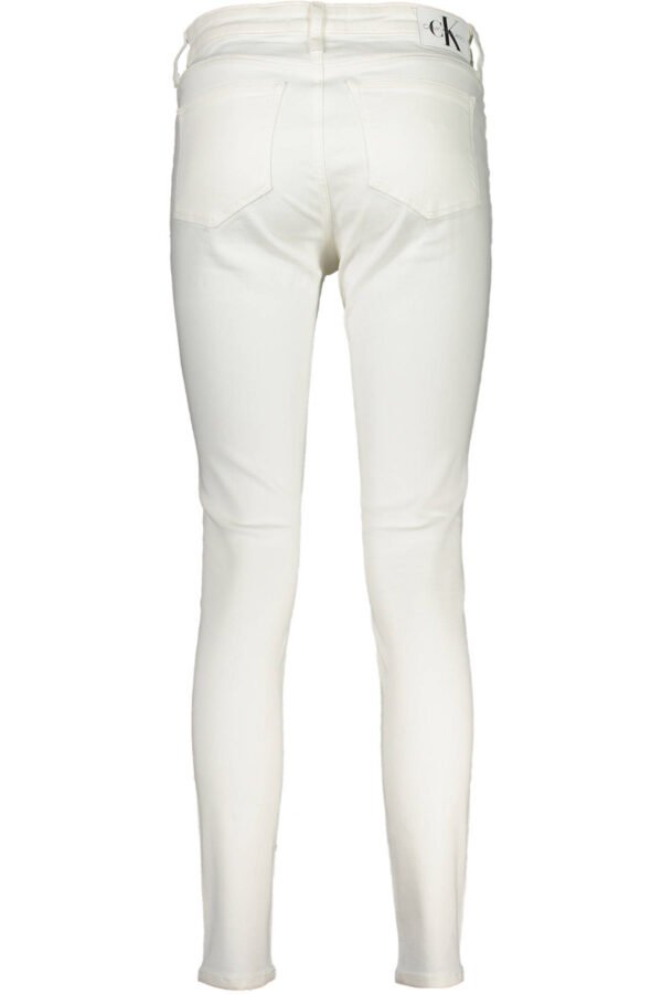 CALVIN KLEIN WOMEN'S DENIM JEANS WHITE - Image 2