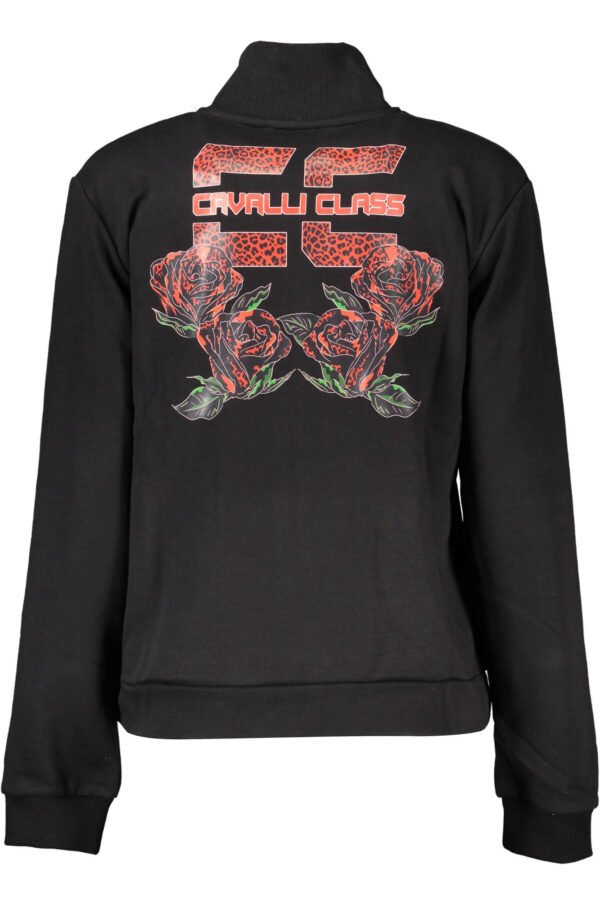 CAVALLI CLASS SWEATSHIRT WITH ZIP WOMAN BLACK - Image 2