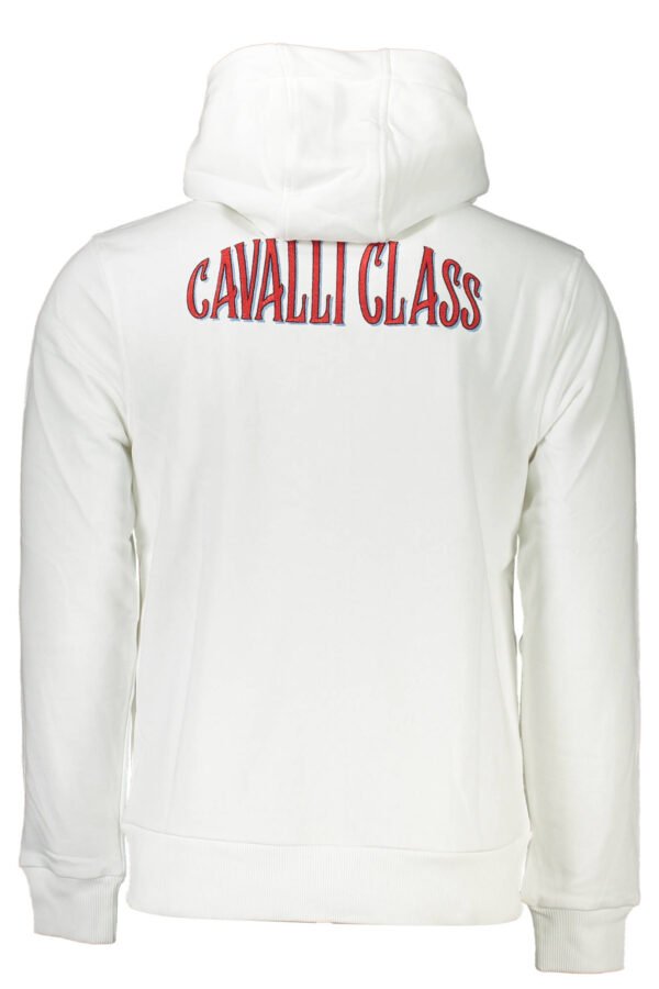 CAVALLI CLASS MEN'S WHITE SWEATSHIRT - Image 2