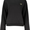 CAVALLI CLASS BLACK SWEATSHIRT WITHOUT ZIP