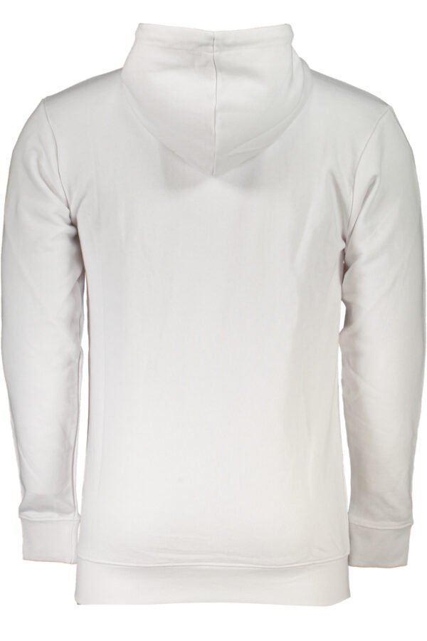CAVALLI CLASS MEN'S WHITE ZIPLESS SWEATSHIRT - Image 2