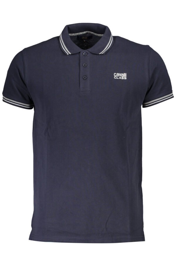 CAVALLI CLASS POLO SHORT SLEEVE MAN BLUE