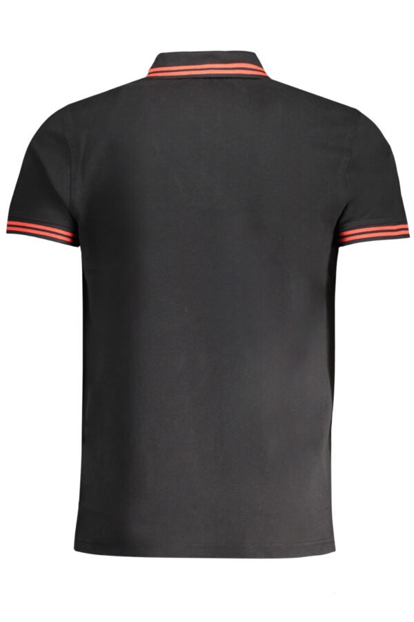 CAVALLI CLASS MEN'S SHORT SLEEVED POLO SHIRT BLACK - Image 2