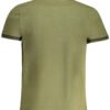 CAVALLI CLASS MEN'S GREEN SHORT SLEEVED POLO SHIRT - Image 2