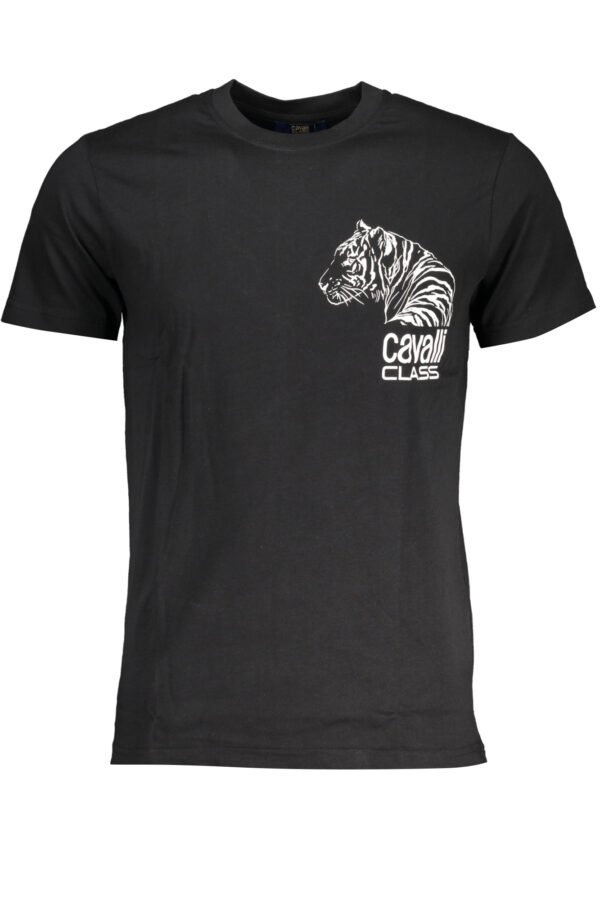 CAVALLI CLASS MEN'S SHORT SLEEVE T-SHIRT BLACK