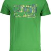 CAVALLI CLASS GREEN MEN'S SHORT SLEEVED T-SHIRT
