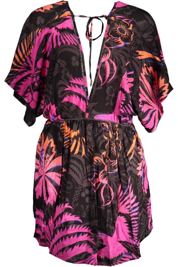 DESIGUAL BLACK WOMAN SHORT DRESS - Image 2