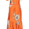 DESIGUAL WOMEN'S LONG DRESS ORANGE - Image 2