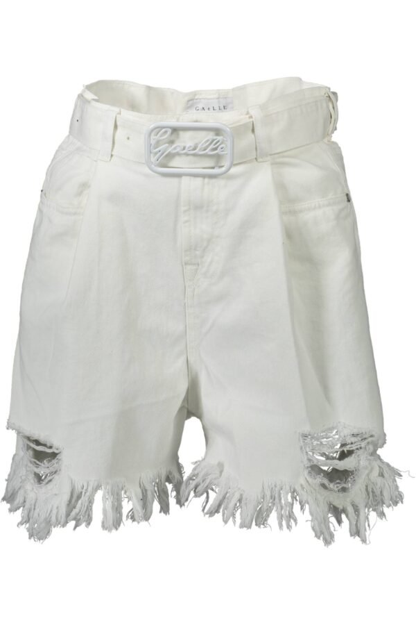 GAELLE PARIS WHITE WOMAN SHORT TROUSERS