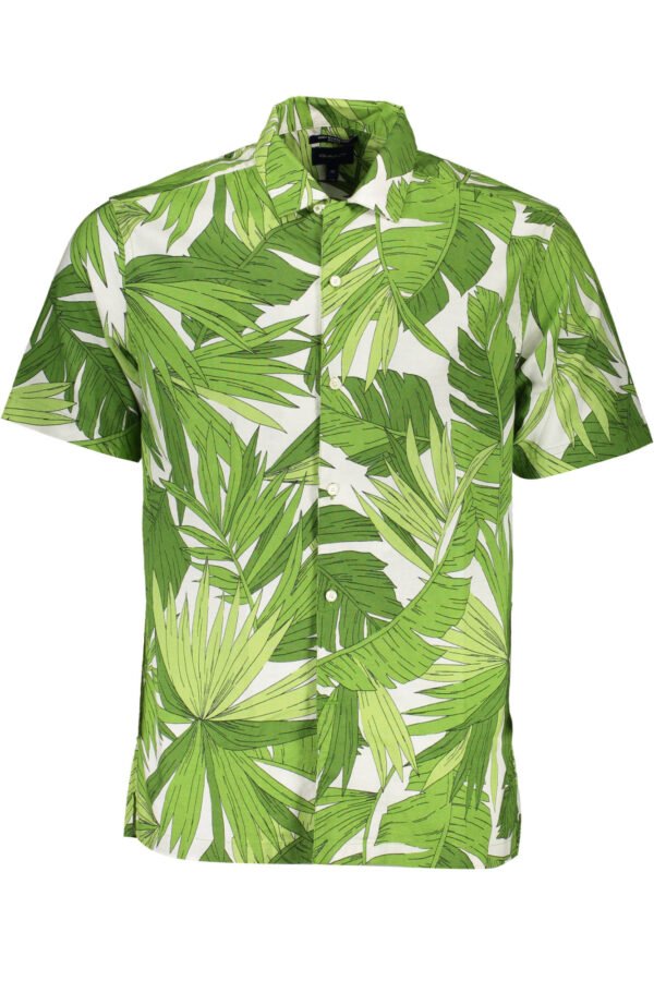GANT MEN'S SHORT SLEEVE GREEN SHIRT