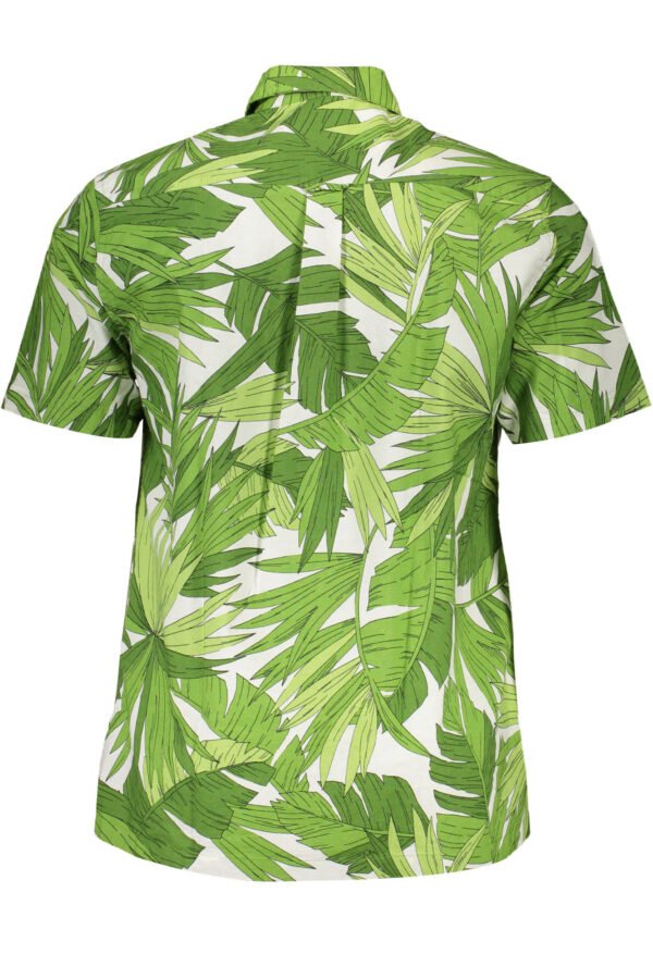 GANT MEN'S SHORT SLEEVE GREEN SHIRT - Image 2