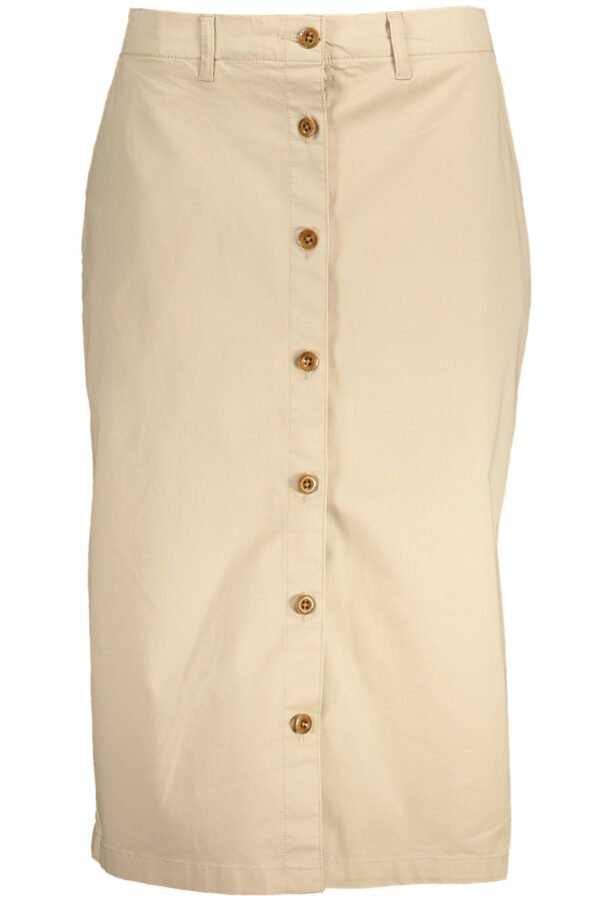 GANT WOMEN'S BEIGE LONGUETTE SKIRT
