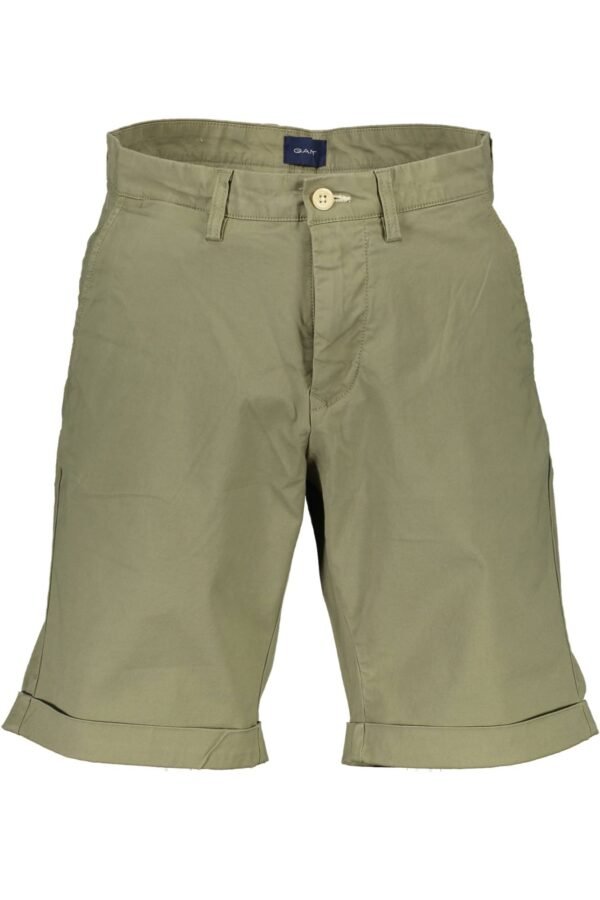 GANT GREEN MEN'S BERMUDA TROUSERS