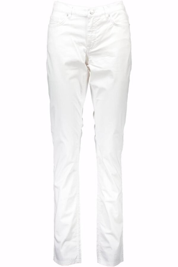GANT WOMEN'S WHITE TROUSERS