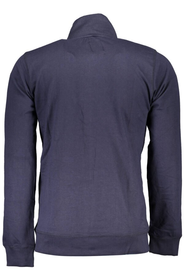 GIAN MARCO VENTURI MEN'S BLUE ZIPPED SWEATSHIRT - Image 2