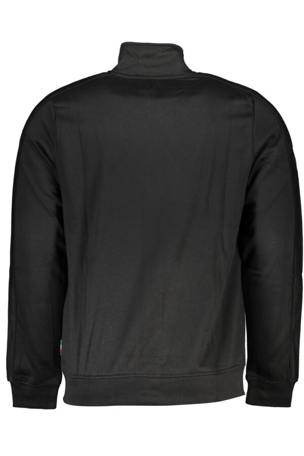 GIAN MARCO VENTURI MEN'S BLACK ZIP SWEATSHIRT - Image 2