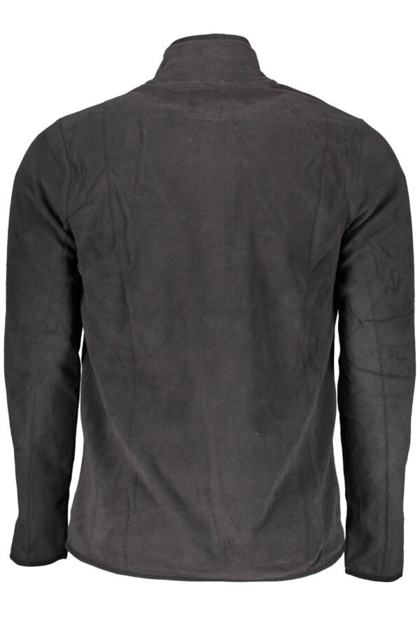 GIAN MARCO VENTURI MEN'S BLACK SWEATSHIRT WITH ZIP - Image 2