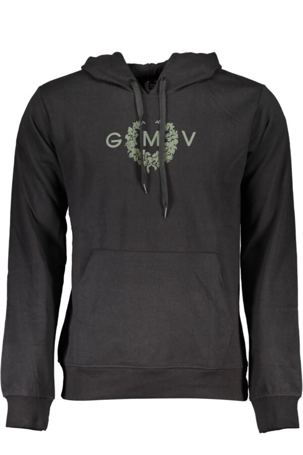 GIAN MARCO VENTURI BLACK MAN SWEATSHIRT WITHOUT ZIP