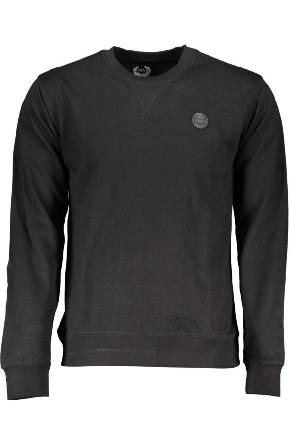 GIAN MARCO VENTURI BLACK MAN SWEATSHIRT WITHOUT ZIP