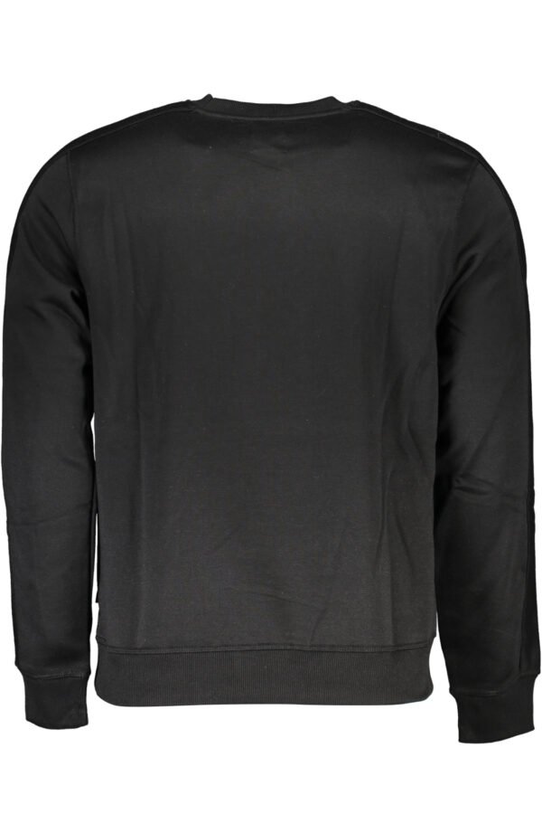 GIAN MARCO VENTURI BLACK MEN'S ZIPLESS SWEATSHIRT - Image 2