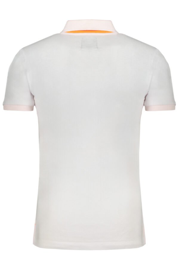 GIAN MARCO VENTURI MEN'S WHITE SHORT SLEEVED POLO SHIRT - Image 2