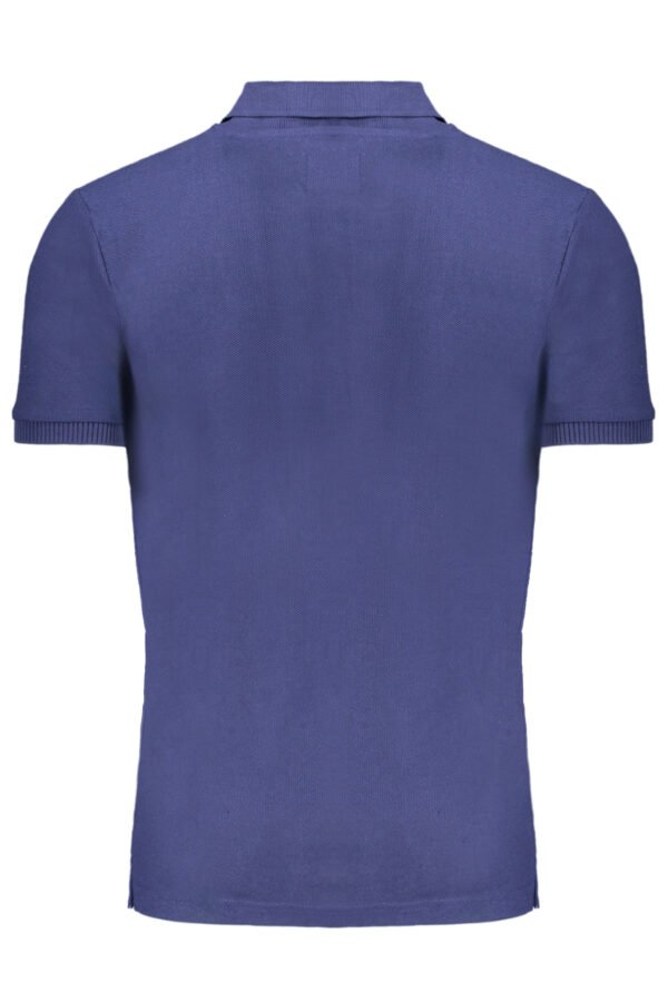 GIAN MARCO VENTURI MEN'S SHORT SLEEVED POLO SHIRT BLUE - Image 2