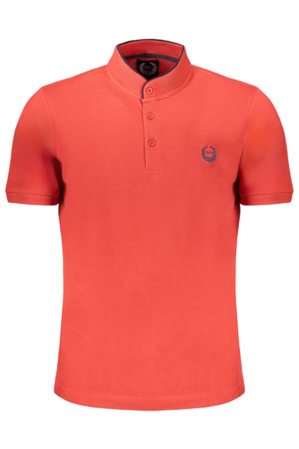 GIAN MARCO VENTURI MEN'S RED SHORT SLEEVED POLO SHIRT
