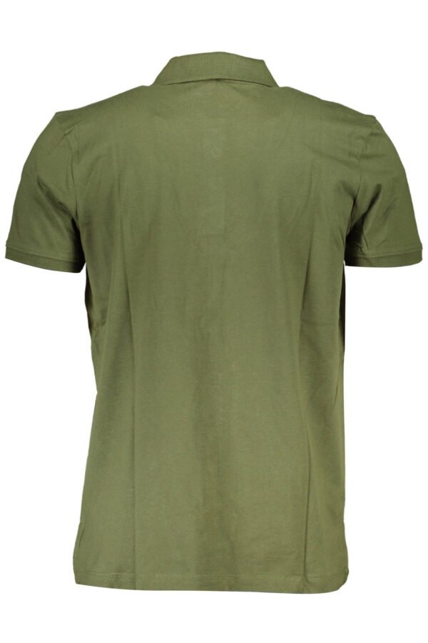 GIAN MARCO VENTURI MEN'S GREEN SHORT SLEEVED POLO SHIRT - Image 2