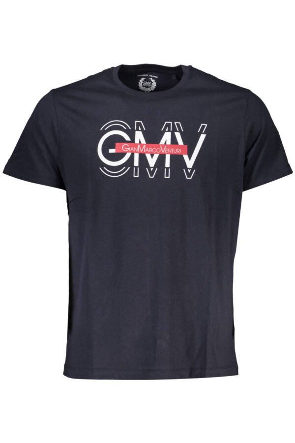 GIAN MARCO VENTURI MEN'S SHORT SLEEVED T-SHIRT BLUE