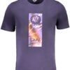 GIAN MARCO VENTURI MEN'S SHORT SLEEVED T-SHIRT BLUE