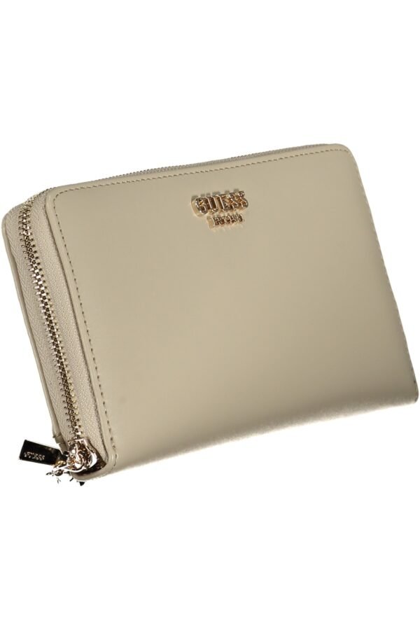 GUESS JEANS WOMEN'S WALLET BEIGE - Image 3