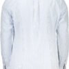 HARMONT & BLAINE MEN'S BLUE LONG SLEEVE SHIRT - Image 3