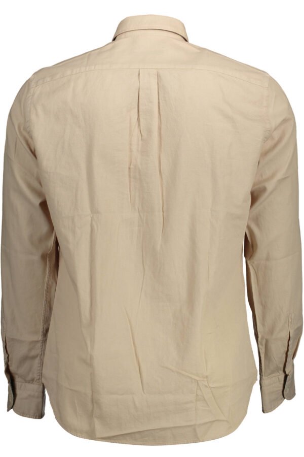 HARMONT & BLAINE MEN'S BEIGE LONG SLEEVE SHIRT - Image 2