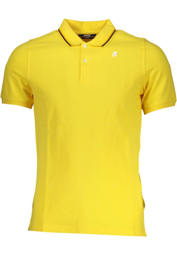K-WAY YELLOW MEN'S SHORT SLEEVED POLO SHIRT