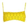 KARL LAGERFELD BEACHWEAR TOP WOMEN'S COSTUME YELLOW