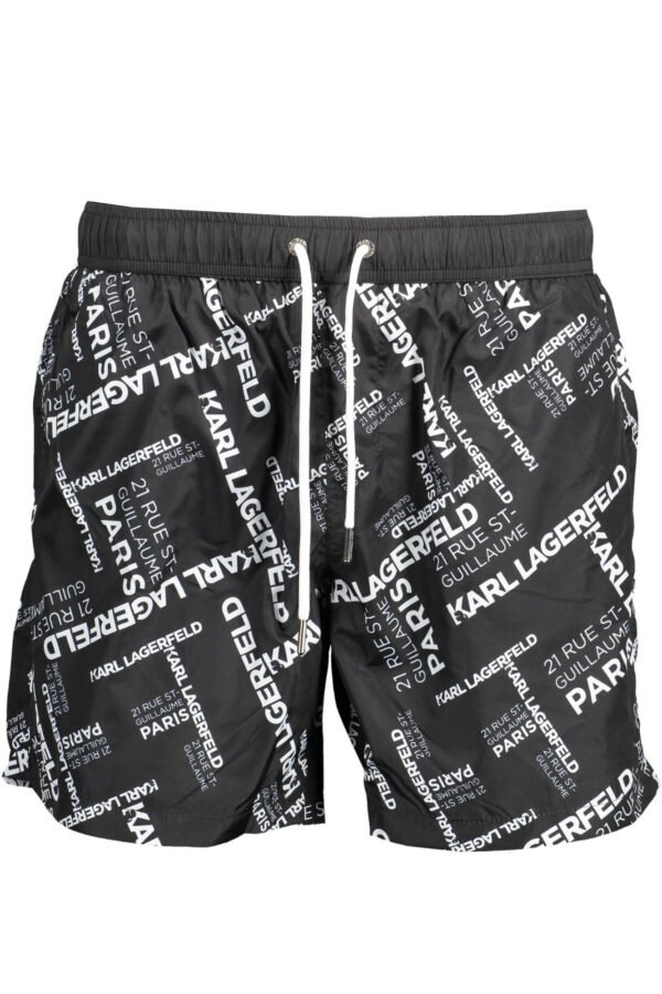 KARL LAGERFELD BEACHWEAR COSTUME PARTS UNDER MAN BLACK