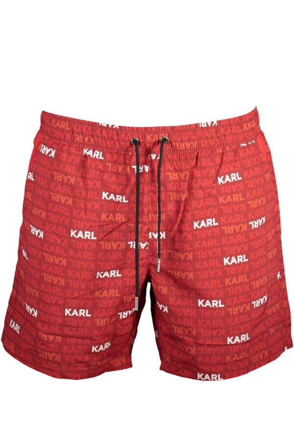 KARL LAGERFELD BEACHWEAR RED MEN'S UNDERWEAR