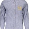 LA MARTINA MEN'S BLUE LONG SLEEVE SHIRT