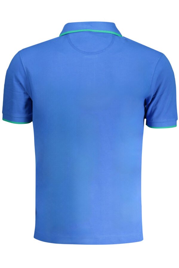 LA MARTINA MEN'S BLUE SHORT SLEEVED POLO SHIRT - Image 2