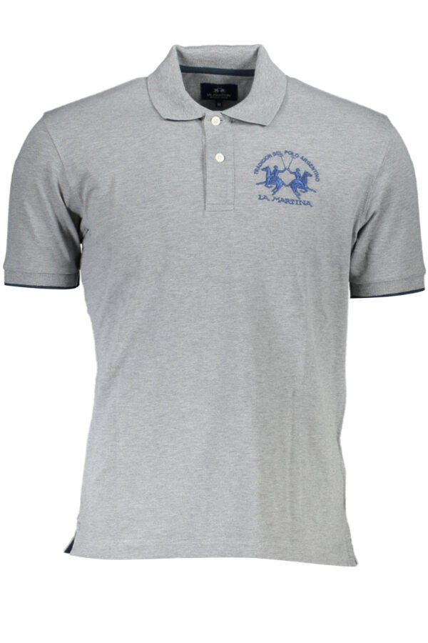 LA MARTINA POLO SHORT SLEEVE MAN GRAY